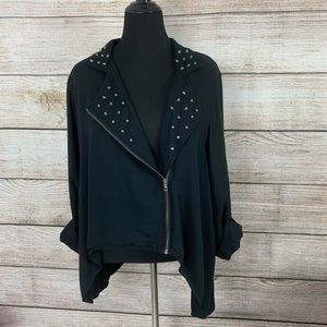 Torrid Moto Studded Shirt Jacket Top Size 2
